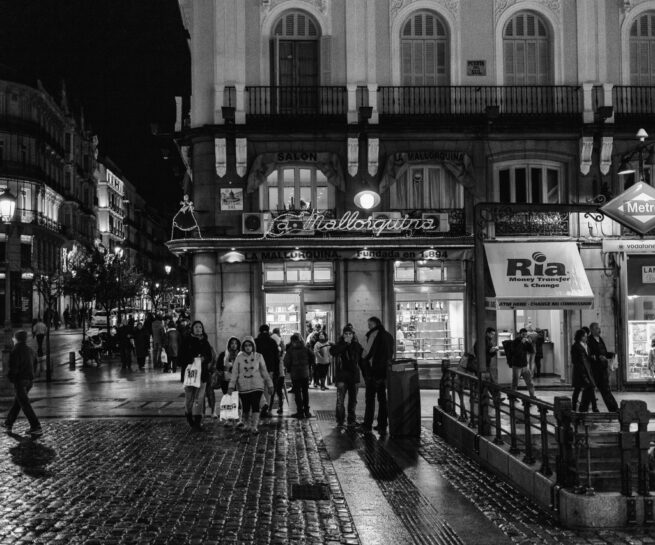 Madrid bei Nacht, Spain