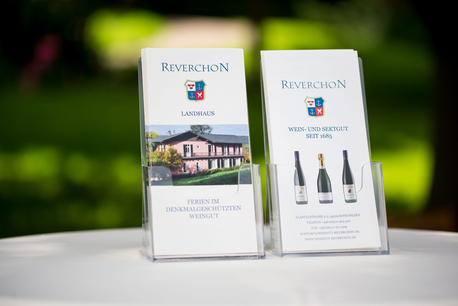 Imagebild der Flyer für Weingut und Gästehaus Reverchon